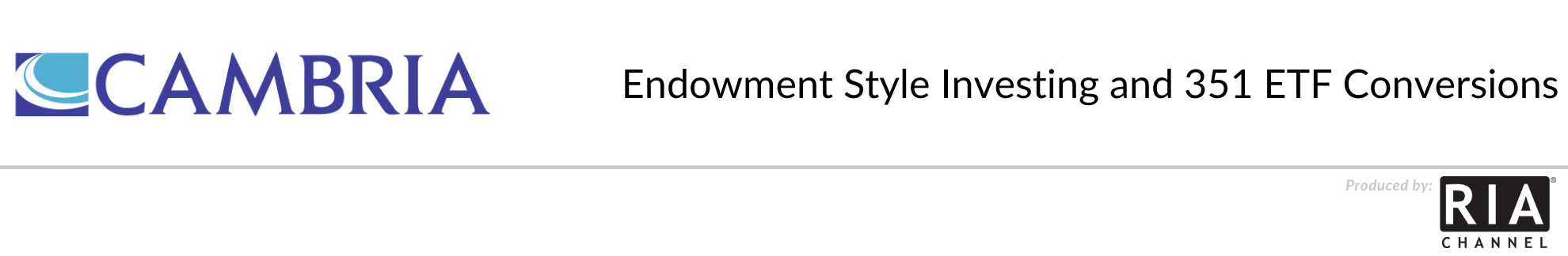 Endowment Style Investing and 351 ETF Conversions